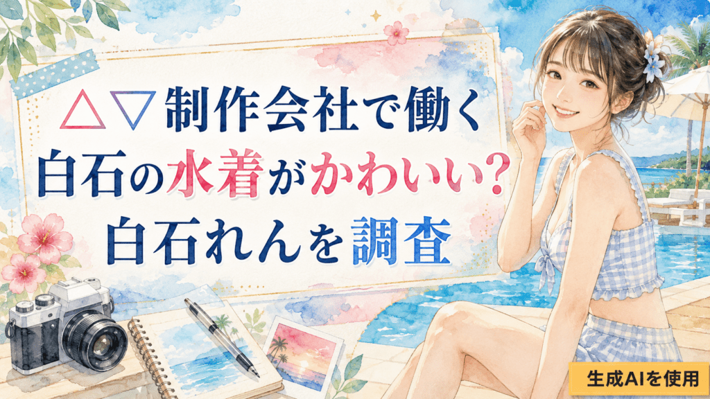 △▽制作会社で働く白石の水着がかわいい？白石れんを調査