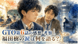 GTO第6話の感想・考察｜福田樹の涙は何を語る？