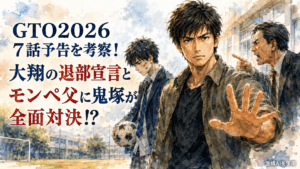 GTO2026 7話予告を考察！大翔の退部宣言とモンペ父に鬼塚が全面対決!?