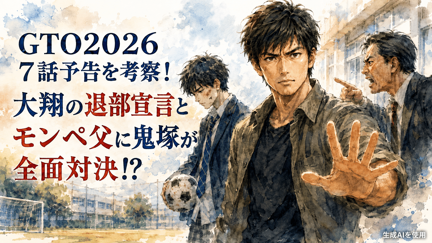 GTO2026 7話予告を考察!大翔の退部宣言とモンペ父に鬼塚が全面対決!?