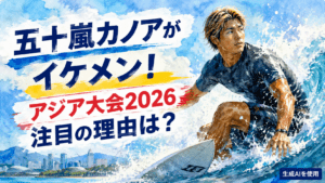 五十嵐カノアがイケメン!アジア大会2026注目の理由は?