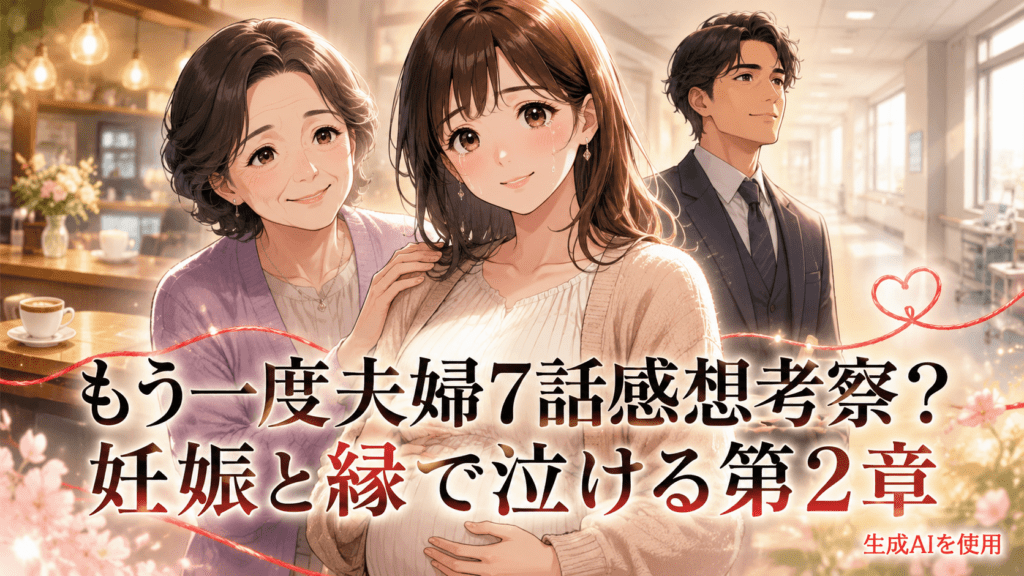 もう一度夫婦7話感想考察？妊娠と縁で泣ける第2章