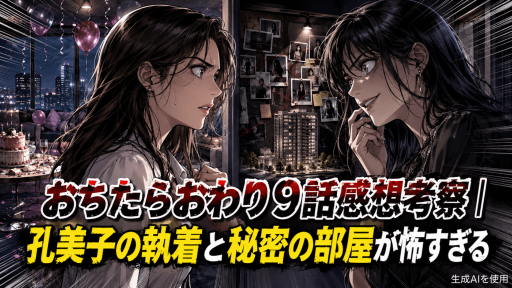 おちたらおわり9話感想考察｜孔美子の執着とは？