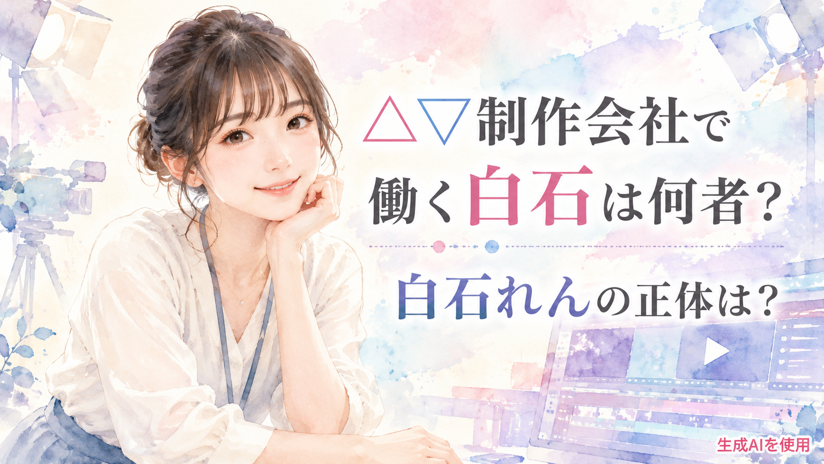△▽制作会社で働く白石は何者?白石れんの正体は?