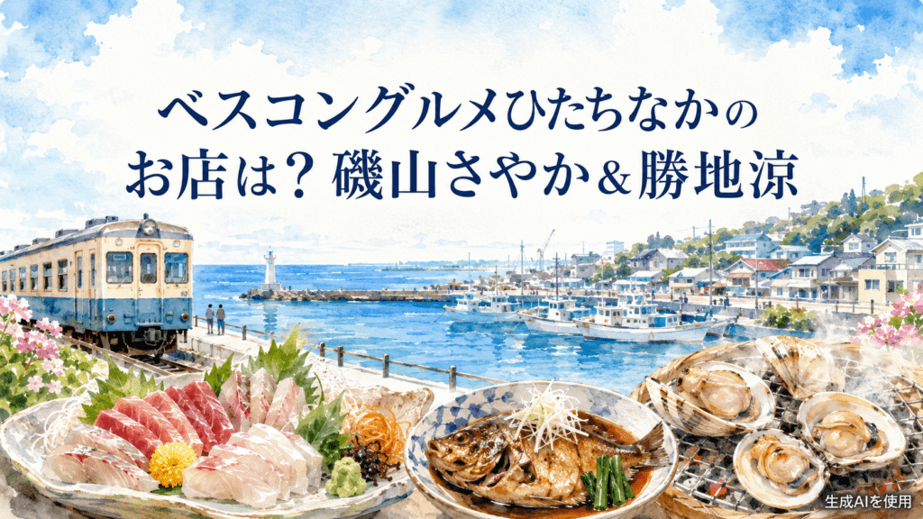 ベスコングルメひたちなかのお店は?磯山さやか&勝地涼