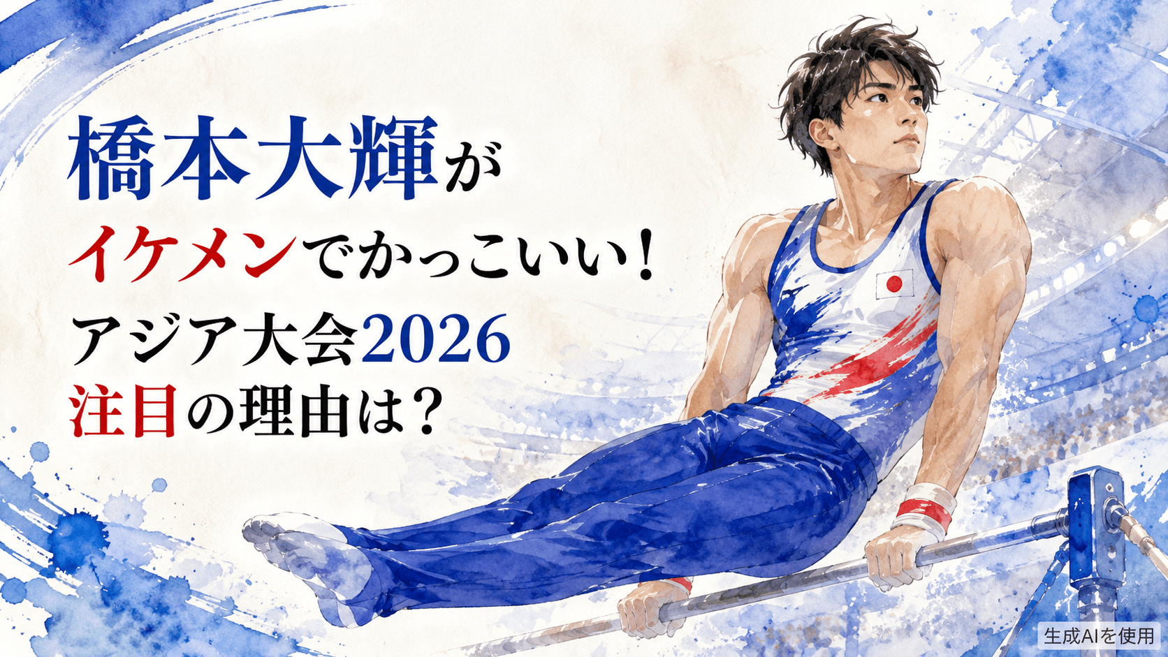 橋本大輝がイケメンでかっこいい!アジア大会2026注目の理由は?