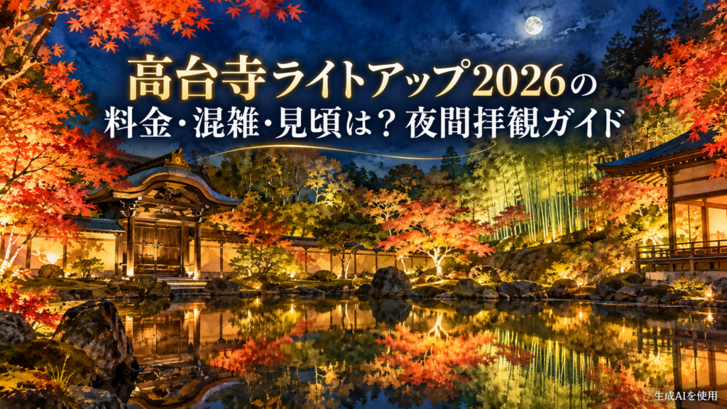 高台寺ライトアップ2026の料金・混雑・見頃は？夜間拝観ガイド
