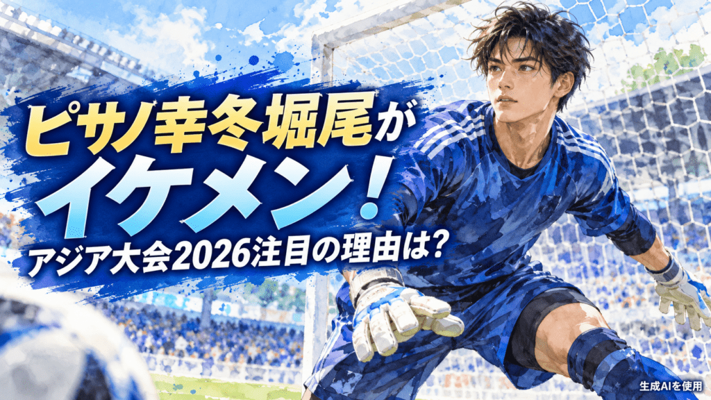 ピサノ幸冬堀尾がイケメン！アジア大会2026注目の理由は？