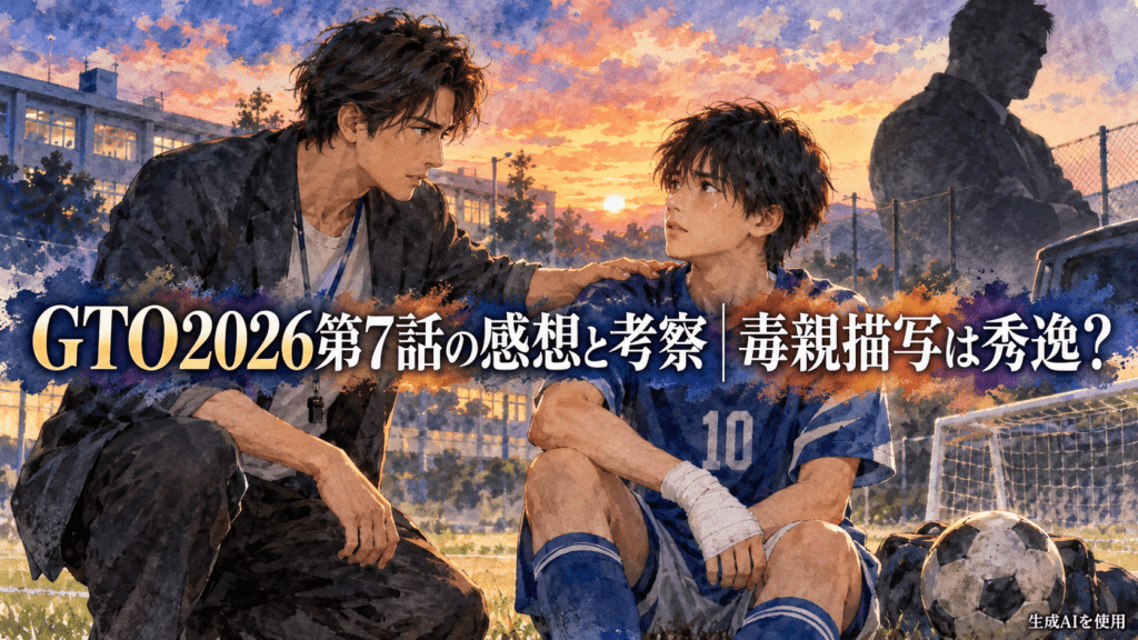 GTO2026第7話の感想と考察｜毒親描写は秀逸？