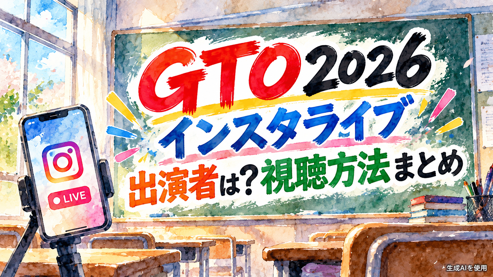 GTO2026インスタライブ出演者は？視聴方法まとめ