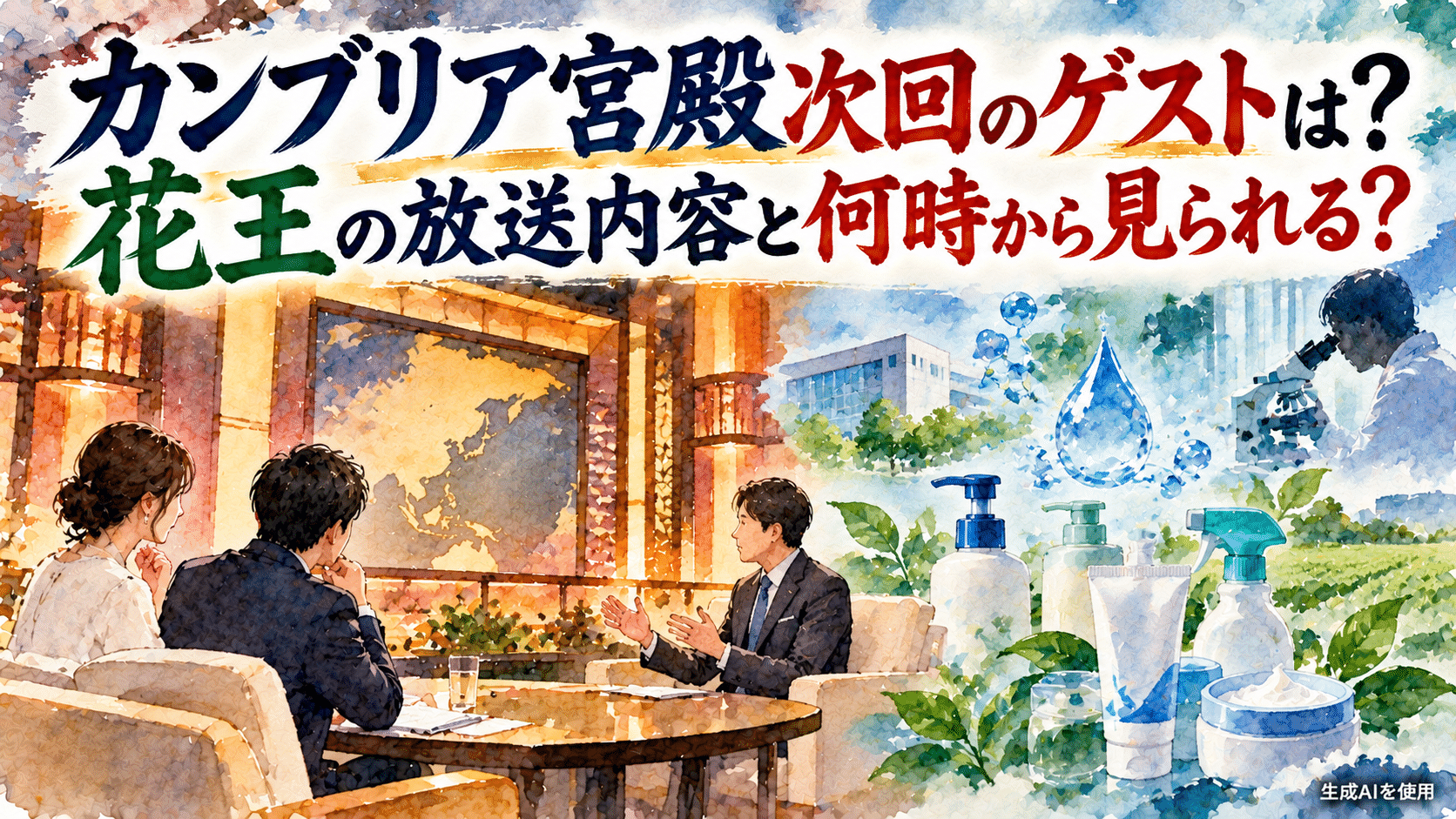 カンブリア宮殿次回のゲストは？花王の放送内容と何時から見られる？