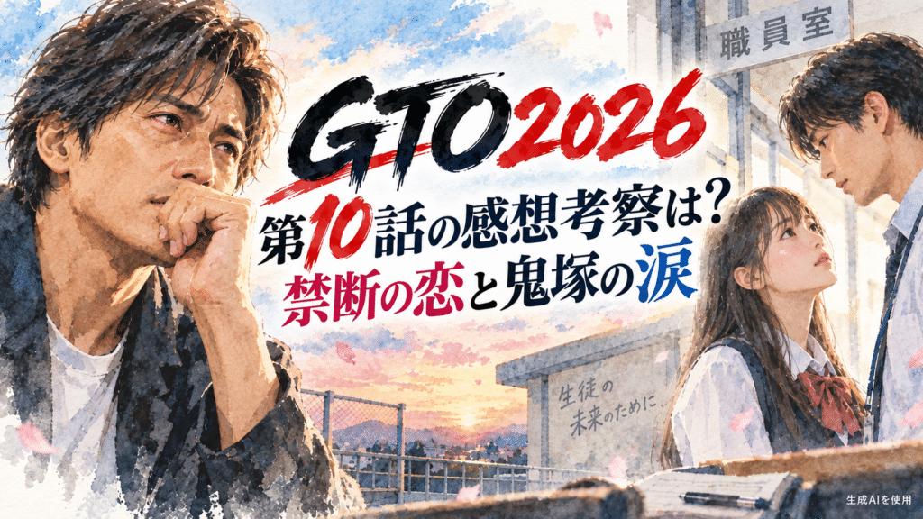 GTO2026第10話の感想考察は？禁断の恋と鬼塚の涙