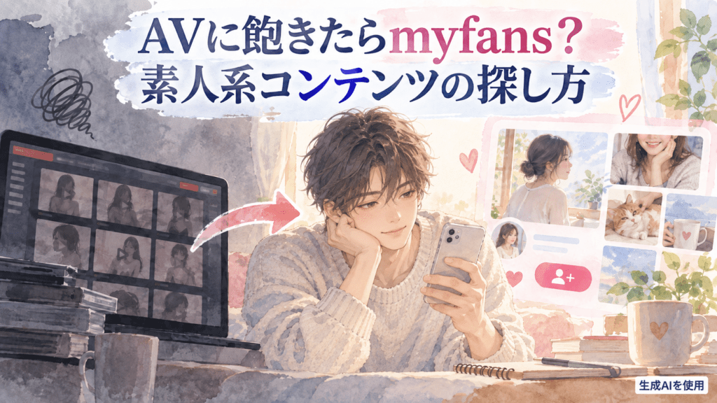AVに飽きたらmyfans？素人系コンテンツの探し方