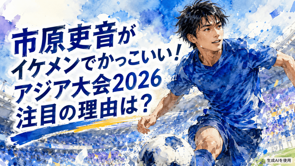 市原吏音がイケメンでかっこいい！アジア大会2026注目の理由は？