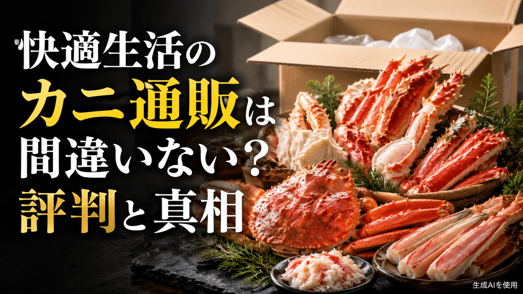 快適生活のカニ通販は間違いない?評判と真相