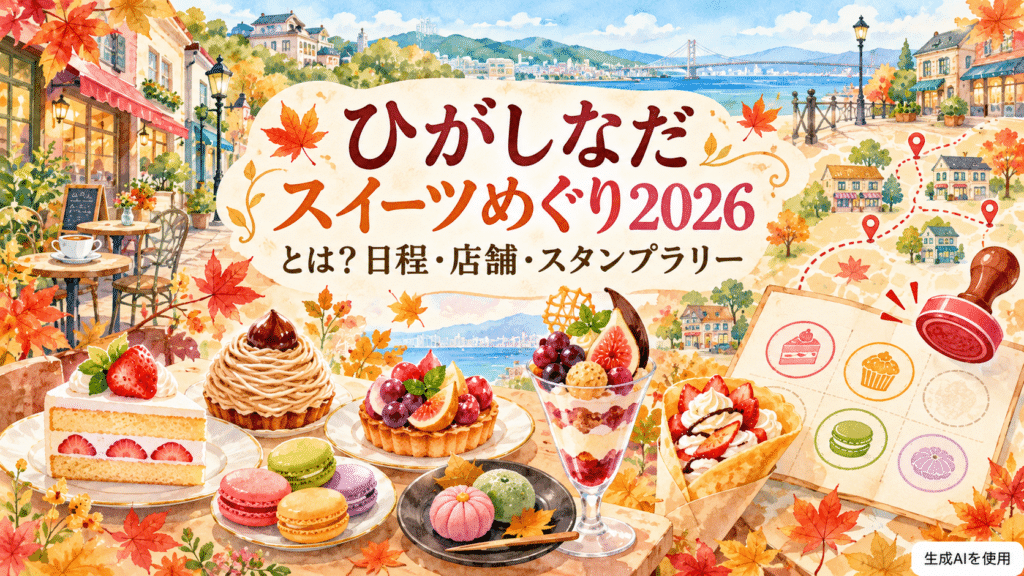 ひがしなだスイーツめぐり2026とは？日程・店舗・スタンプラリー