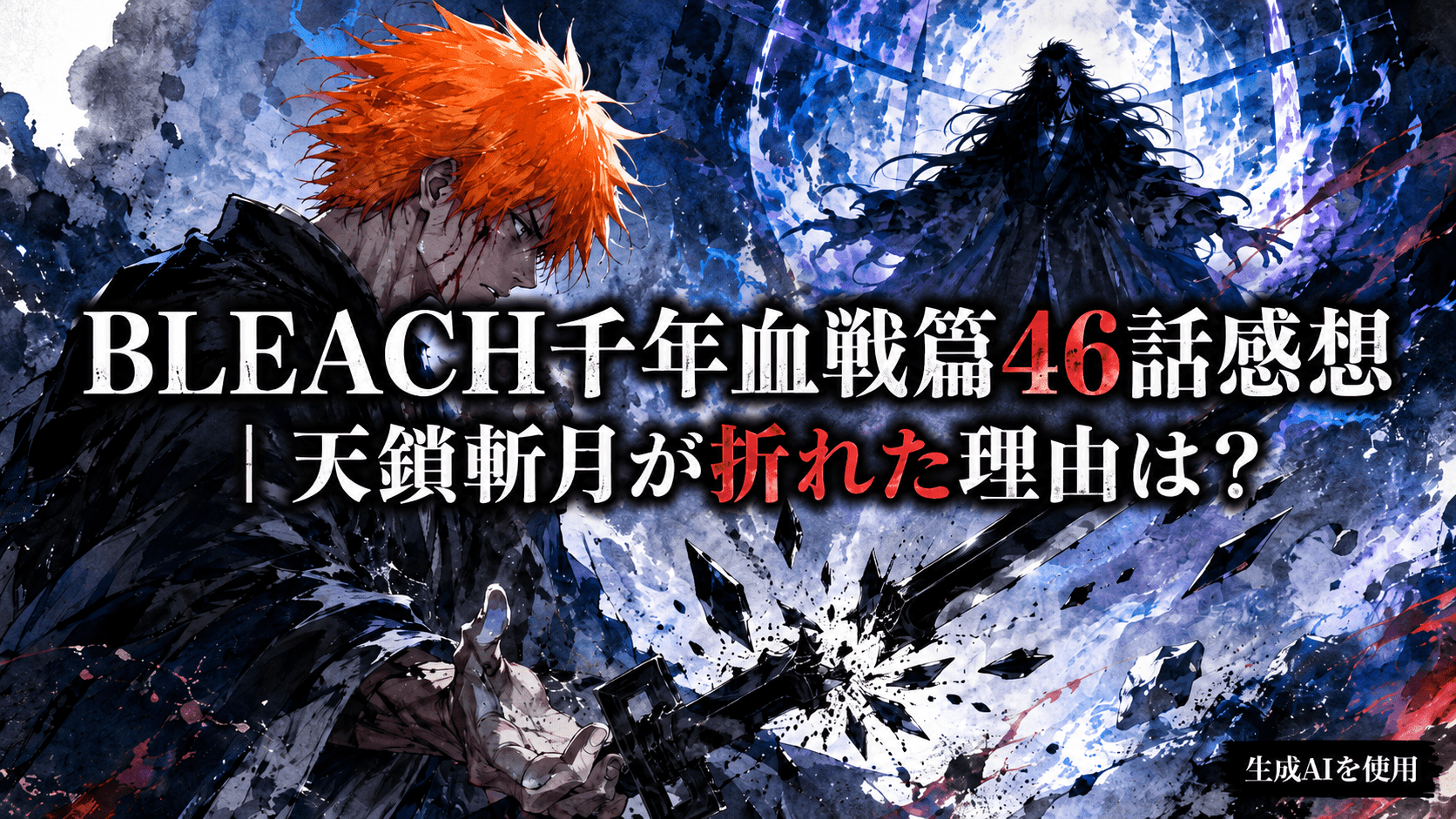 BLEACH千年血戦篇46話感想|天鎖斬月が折れた理由は?