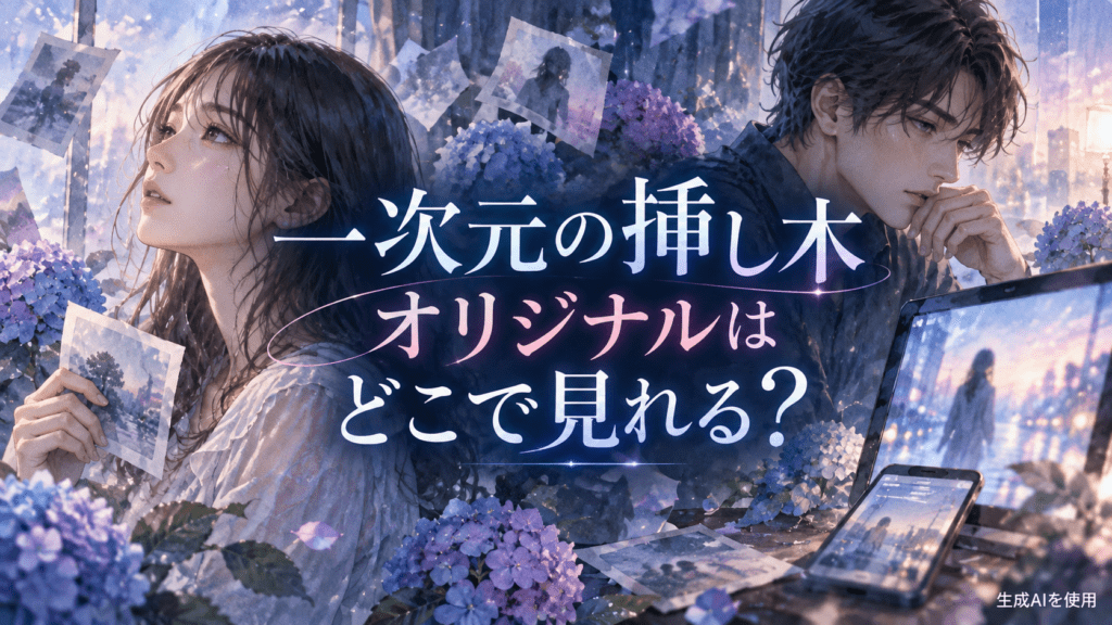 一次元の挿し木オリジナルはどこで見れる？