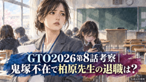 GTO2026第8話考察｜鬼塚不在で柏原先生の退職は？
