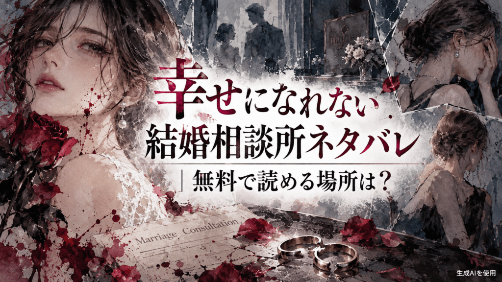 幸せになれない結婚相談所ネタバレ｜無料で読める場所は？