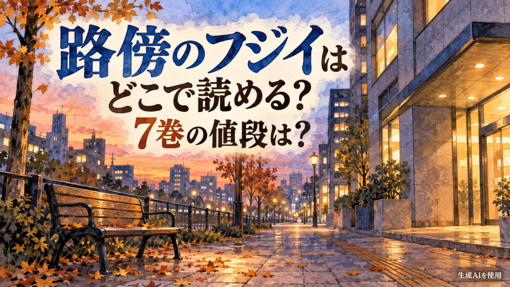 路傍のフジイはどこで読める？7巻の値段は？と書かれた水彩画