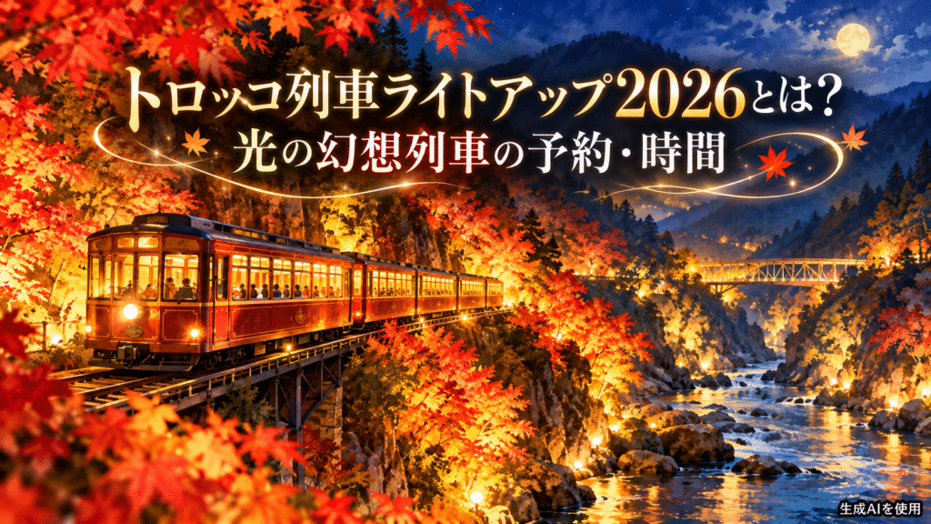 トロッコ列車ライトアップ2026とは？光の幻想列車の予約・時間