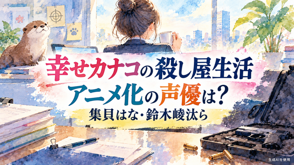 幸せカナコの殺し屋生活アニメ化の声優は？集貝はな・鈴木崚汰ら
