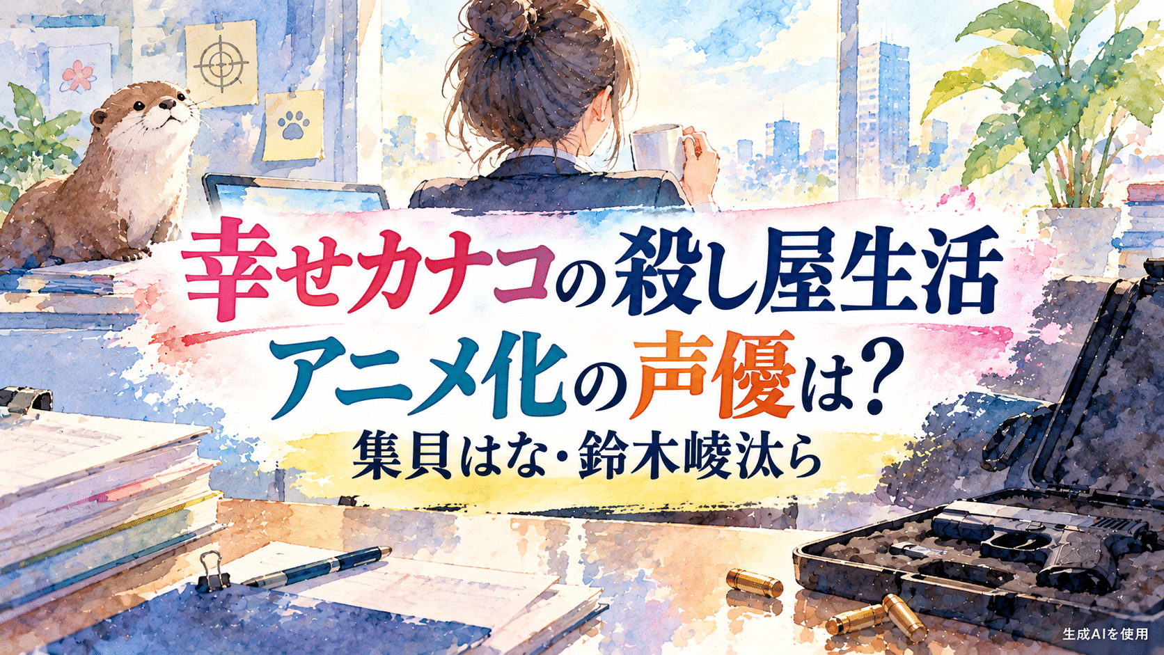 幸せカナコの殺し屋生活アニメ化の声優は?集貝はな・鈴木崚汰ら