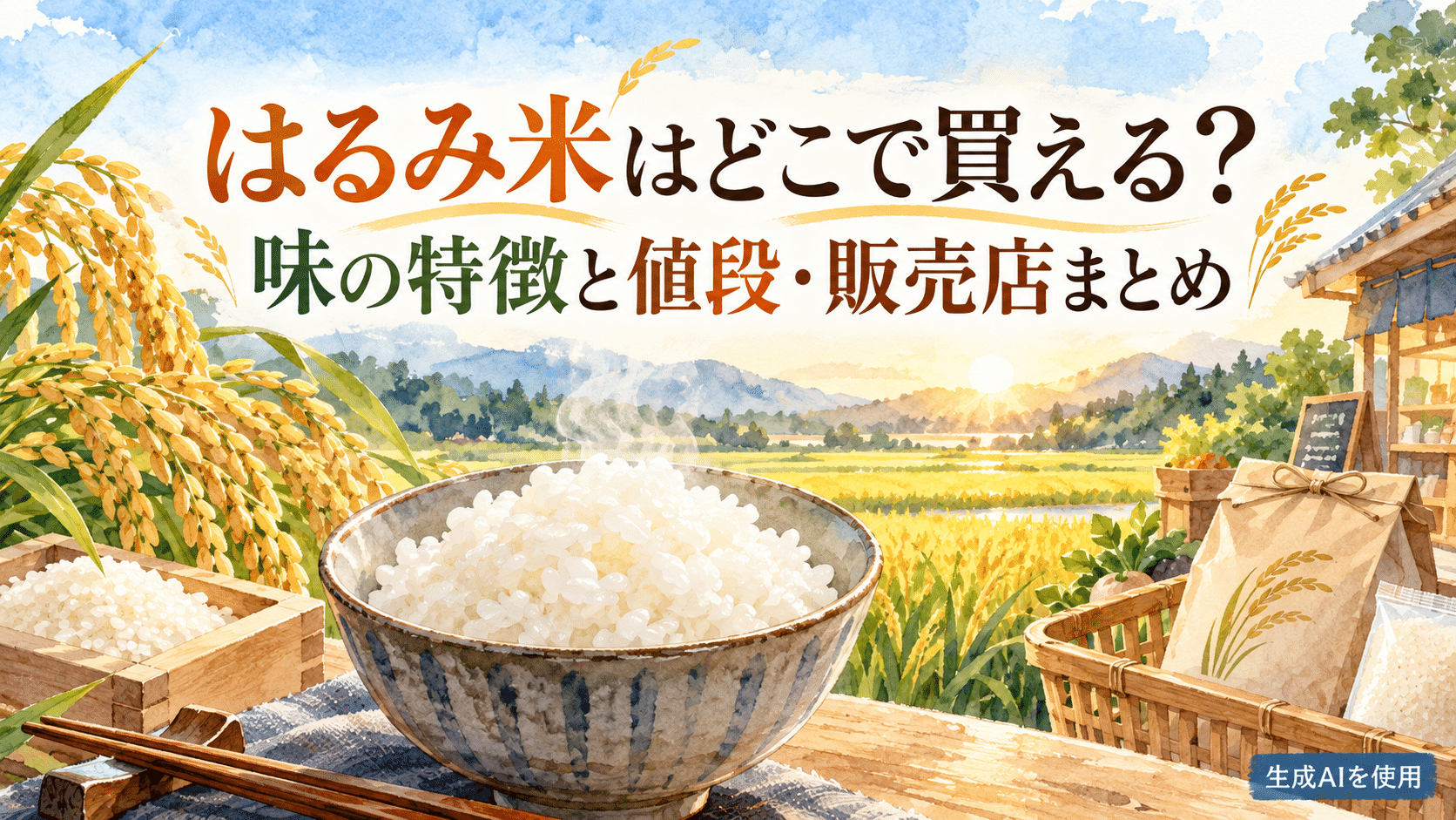 はるみ米はどこで買える?味の特徴と値段・販売店まとめ