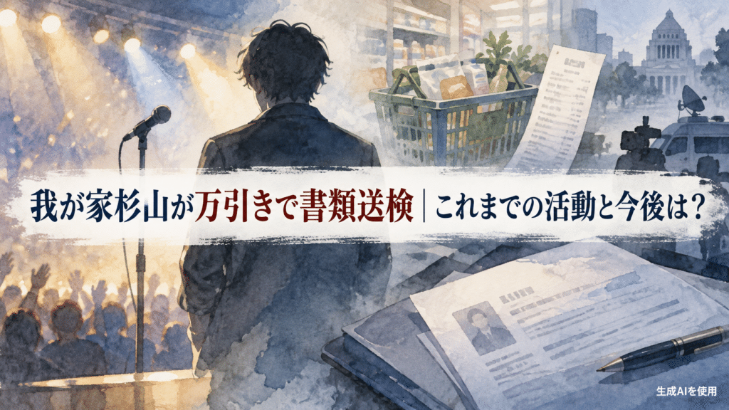 我が家杉山が万引きで書類送検｜これまでの活動と今後は？