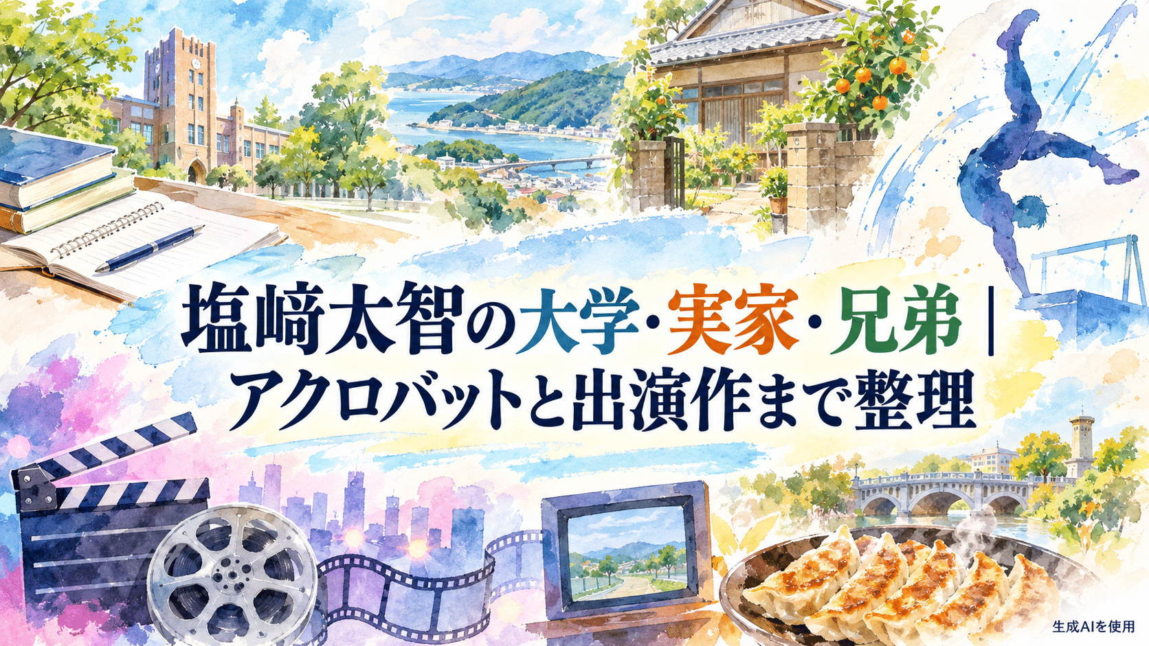 塩﨑太智の大学・実家・兄弟|アクロバットと出演作まで整理