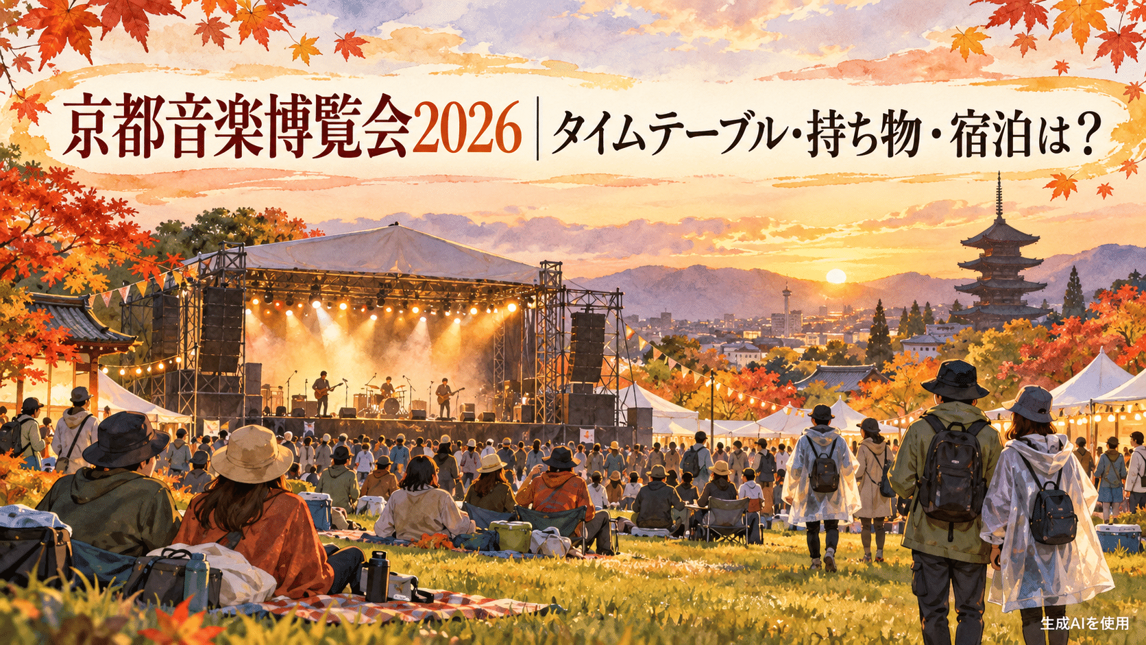 京都音楽博覧会2026｜タイムテーブル・持ち物・宿泊は？