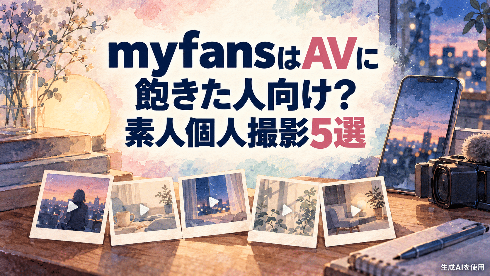 myfansはAVに飽きた人向け?素人個人撮影5選