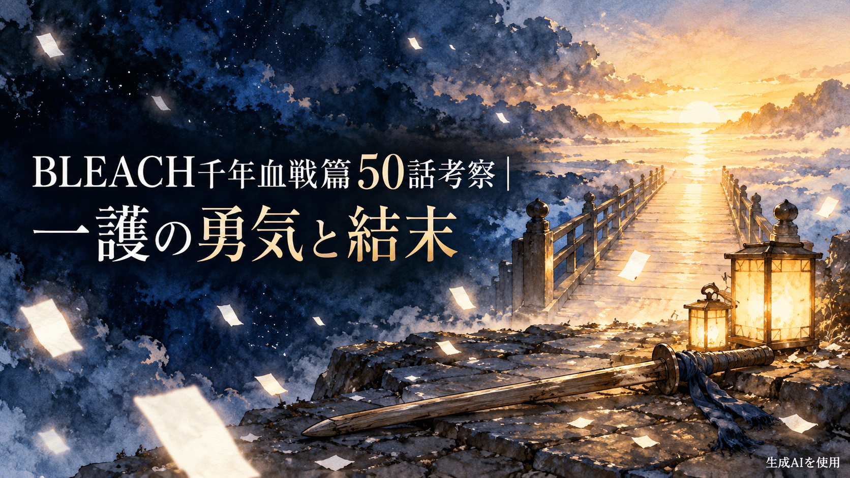 BLEACH千年血戦篇50話の一護の勇気と結末を考察するアイキャッチ