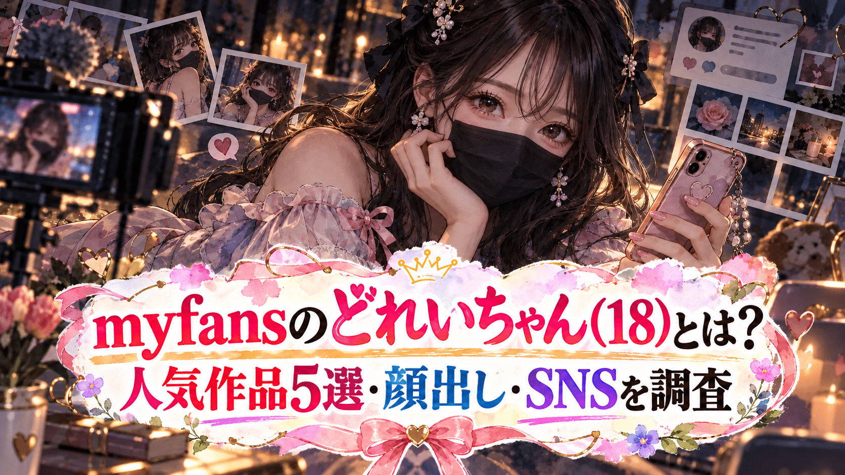 myfansのどれいちゃん（18）とは？人気作品5選・顔出し・SNSを調査