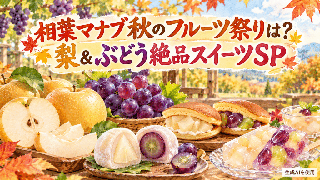 相葉マナブ秋のフルーツ祭りは？梨＆ぶどう絶品スイーツSP
