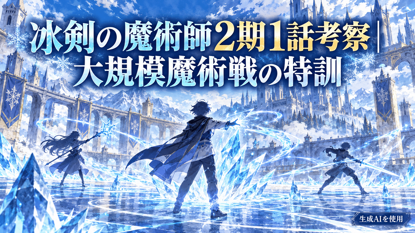 冰剣の魔術師2期1話の特訓を考察するアイキャッチ