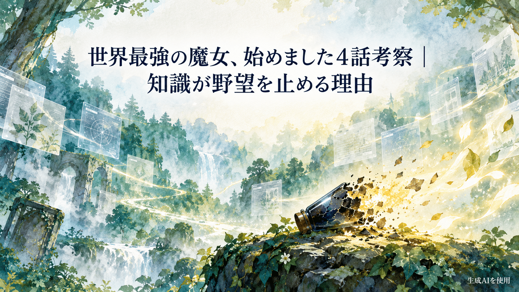 世界最強の魔女、始めました4話で知識が野望を止める理由を考察するアイキャッチ